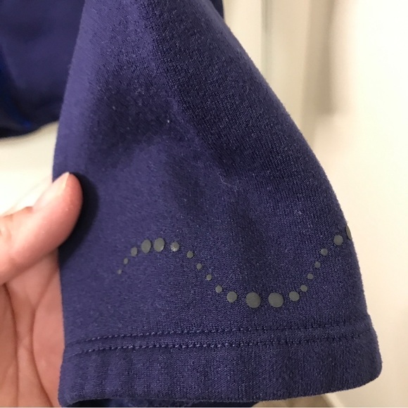 REI dark blue zip up polyester blend jacket size M - Picture 8 of 11